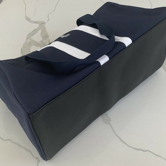 RALPH LAUREN Fragrances dark blue duffle gym weekender overnight bag NEW - Picture 4 of 7